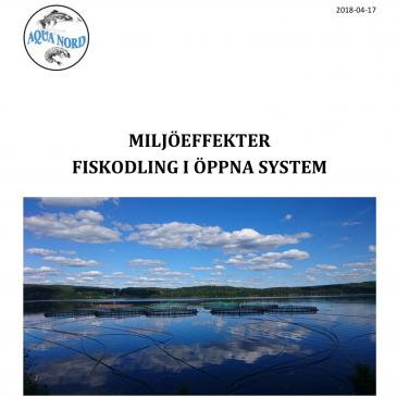 Ny Rapport om Fiskodling i Öppna System